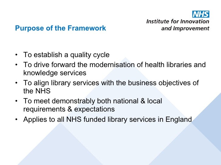 From Knowledge to health the implementation of the National Service