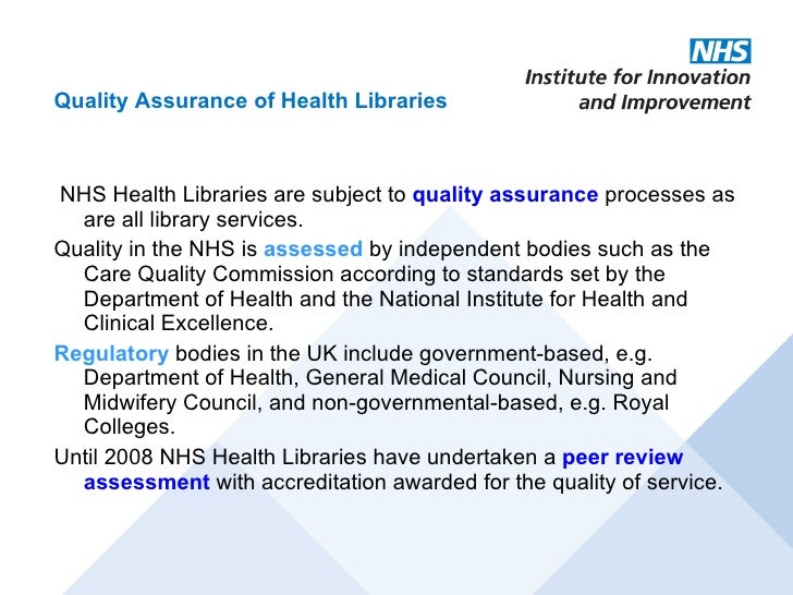 From Knowledge to health the implementation of the National Service