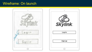 Wireframe: On launch
 