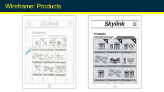 Wireframe: Products
 