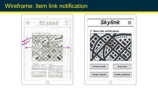 Wireframe: Item link notification
 