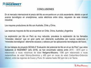 El litio y su importancia actual PARA EL DESARROLLO | PDF