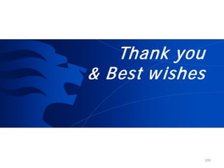 Thank you
& Best wishes
109
 