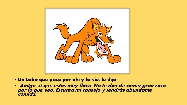 El lobo y el perro flaco
