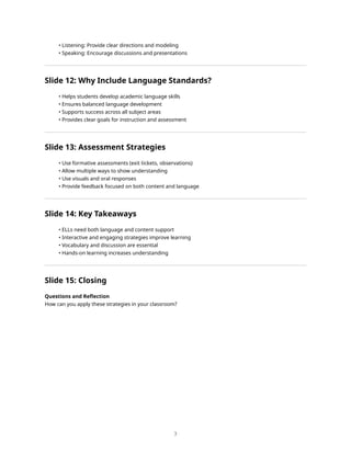 Effective Classroom Strategies to Support English Language Learners ...