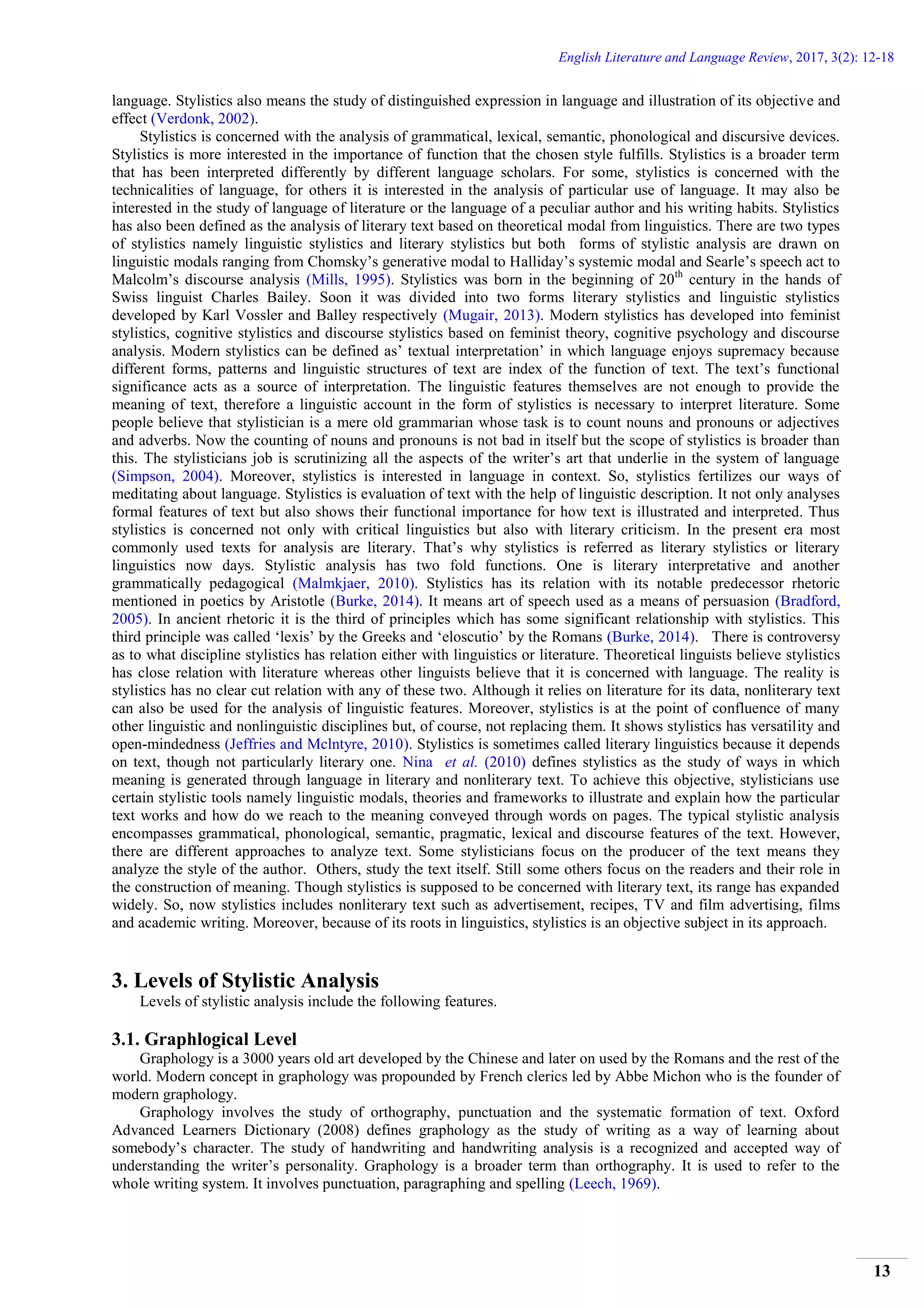 Stylistic Analysis of Aurangzeb Alamgir?s Poem ?EID? | PDF