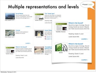 Multiple representations and levels




Wednesday, February 6, 2013
 