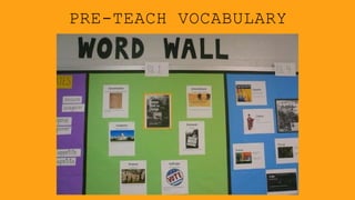 PRE-TEACH VOCABULARY
 