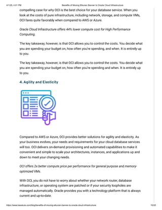 Benefits of Moving Ellucian Banner to Oracle Cloud