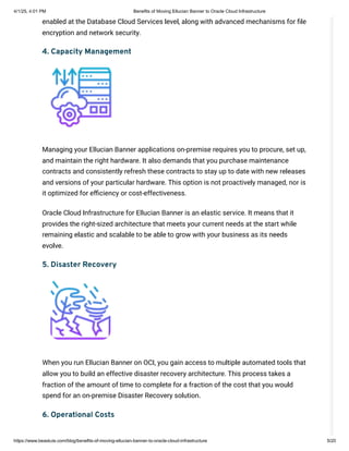 Benefits of Moving Ellucian Banner to Oracle Cloud