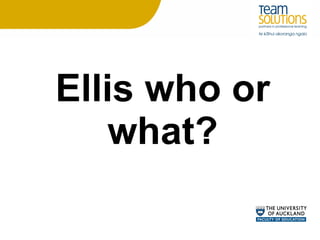 Ellis who or what? 