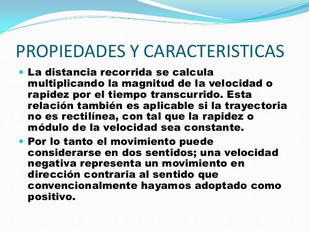 El Movimiento Rectilineo Uniforme (M.R.U)
