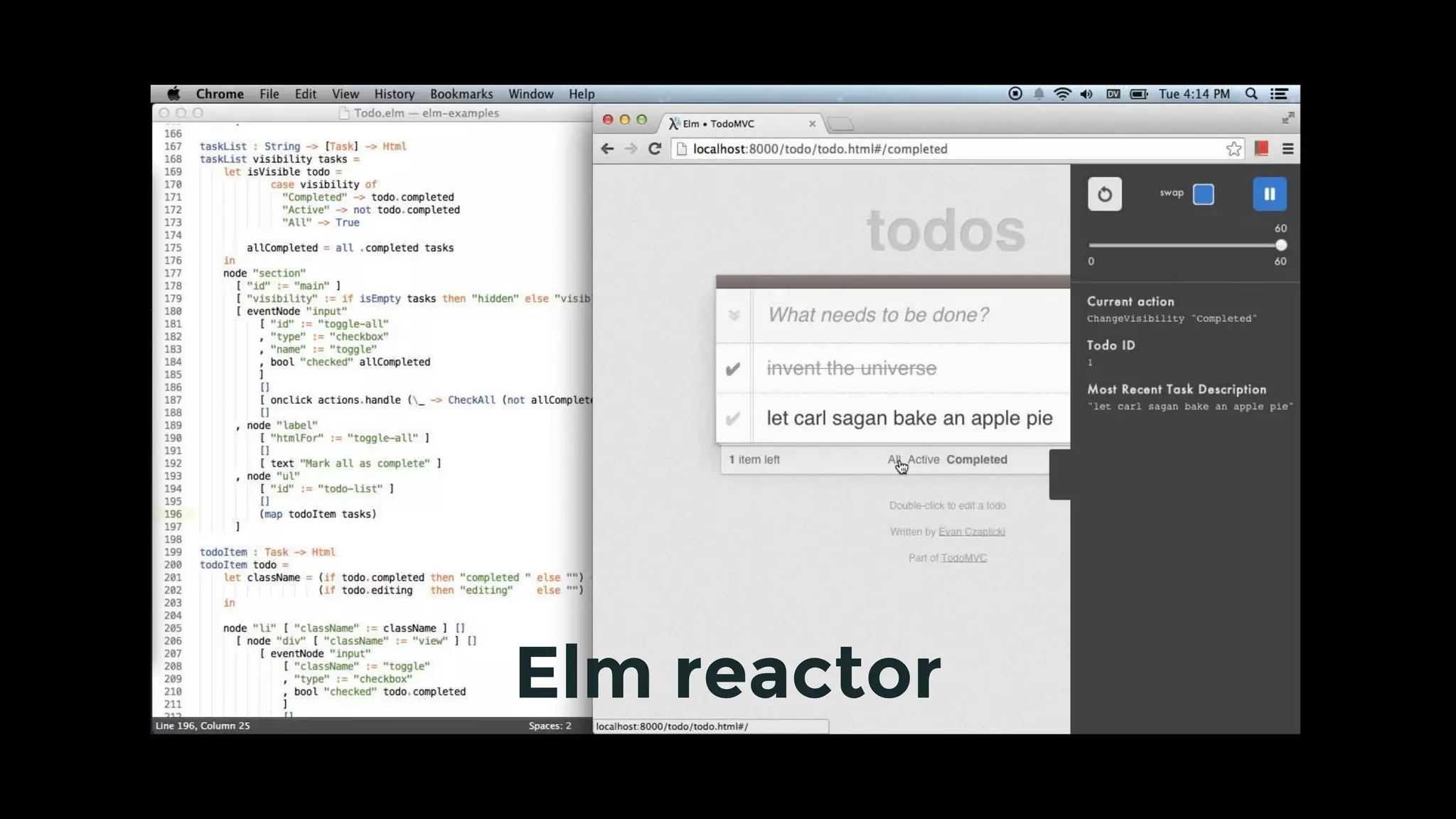 Elm reactor
 
