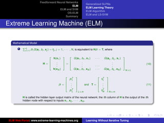 ELM: Extreme Learning Machine: Learning without iterative tuning | PDF