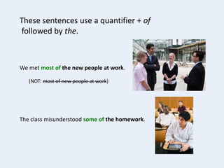 Quantifiers Class 7 8-7 Quantifiers with Of | PPTX