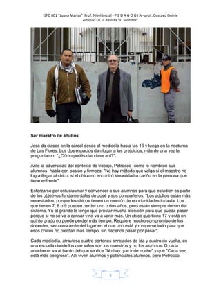 El maestro de las cárceles
