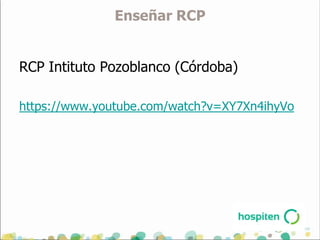Enseñar RCP


RCP Intituto Pozoblanco (Córdoba)

https://www.youtube.com/watch?v=XY7Xn4ihyVo
 