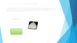 D E F I N I C I O N
 E l m a g n e s i o e s u n o d e l o s m i n e r a l e s q u e n e c e s i t a e l o r g a n i s m o , a u n q u e e n
p e q u e ñ a s d o s i s , p a r a m a n t e n e r s u e q u i l i b r i o n a t u r a l . E s t á p r e s e n t e e n l a s
c é l u l a s n e r v i o s a s , p o r l o q u e d e s e m p e ñ a u n p a p e l m u y i m p o r t a n t e e n e l b u e n
f u n c i o n a m i e n t o d e l s i s t e m a n e r v i o s o .
I R A L A
D I A P O S I T I V A 2
 