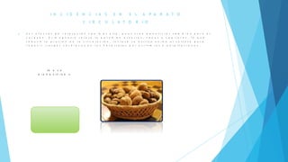 I N C I D E N C I A S E N E L A P A R A T O
C I R C U L A T O R I O
 S u s e f e c t o s d e r e l a j a c i ó n v a n m á s a l l á , p u e s t r a e b e n e f i c i o s t a m b i é n p a r a e l
c o r a z ó n . E l m a g n e s i o r e l a j a l a p a r e d d e a r t e r i a s , v e n a s y c a p i l a r e s , l o q u e
r e d u c e l a p r e s i ó n e n l a c i r c u l a c i ó n . I n c l u s o s e u t i l i z a u n i d o a l s u l f a t o p a r a
r e d u c i r r i e s g o s c a r d í a c o s e n l o s h o s p i t a l e s p o r a r r i t m i a s o p a l p i t a c i o n e s .
I R A L A
D I A P O S I T I V A 2
 