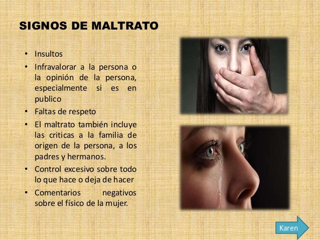 El maltrato a la mujer