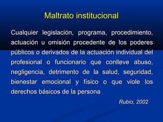 El maltrato a la persona mayor | PPT