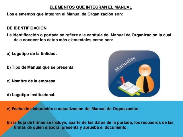 Características Y Componentes De Un Manual De Organización