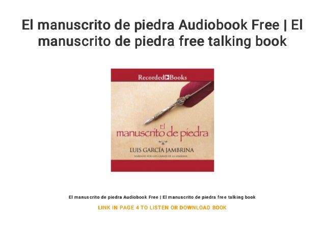 El Manuscrito De Piedra Audiobook Free El Manuscrito De - 