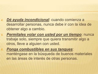 La gente que le rodea determina su éxitoEste punto ha cambiado mi vida, he ido más lejos en el viaje del éxito, y a un nivel más superior, de lo que había soñado.