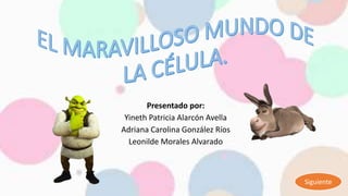 Presentado por:
Yineth Patricia Alarcón Avella
Adriana Carolina González Ríos
Leonilde Morales Alvarado
Siguiente
 