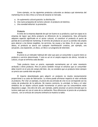 El marketing cultural