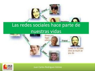 Las redes sociales hace parte de
nuestras vidas

Juan Carlos Rodríguez Gómez

 
