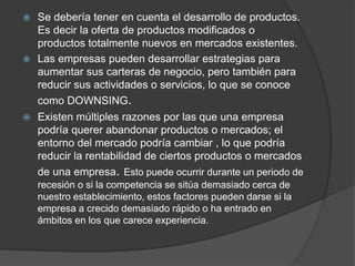 Downsing El marketing y el proceso de marketing | PPTX