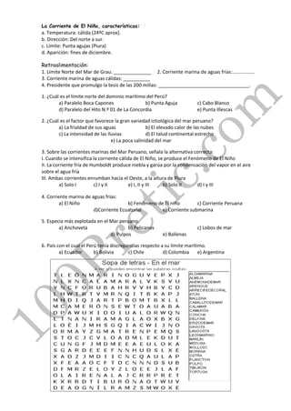 El mar peruano o mar de Grau