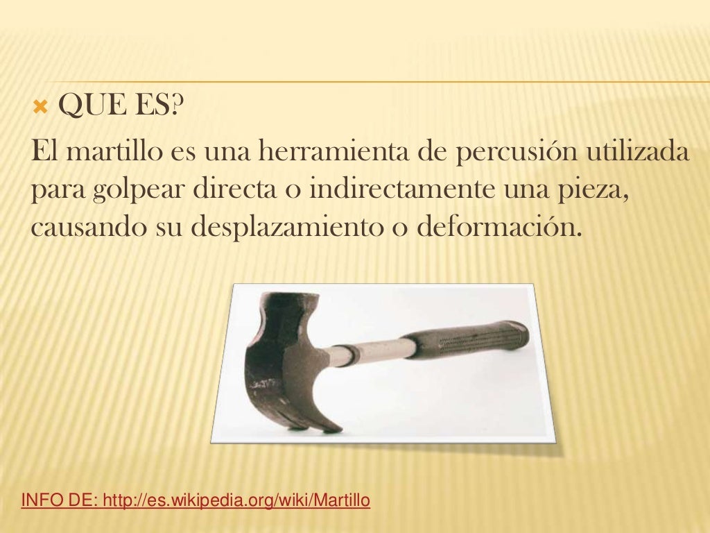 El martillo