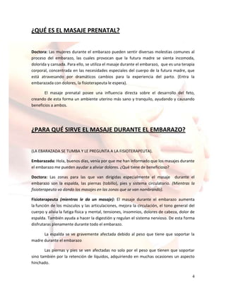 El masaje durante el embarazo teoria PDF