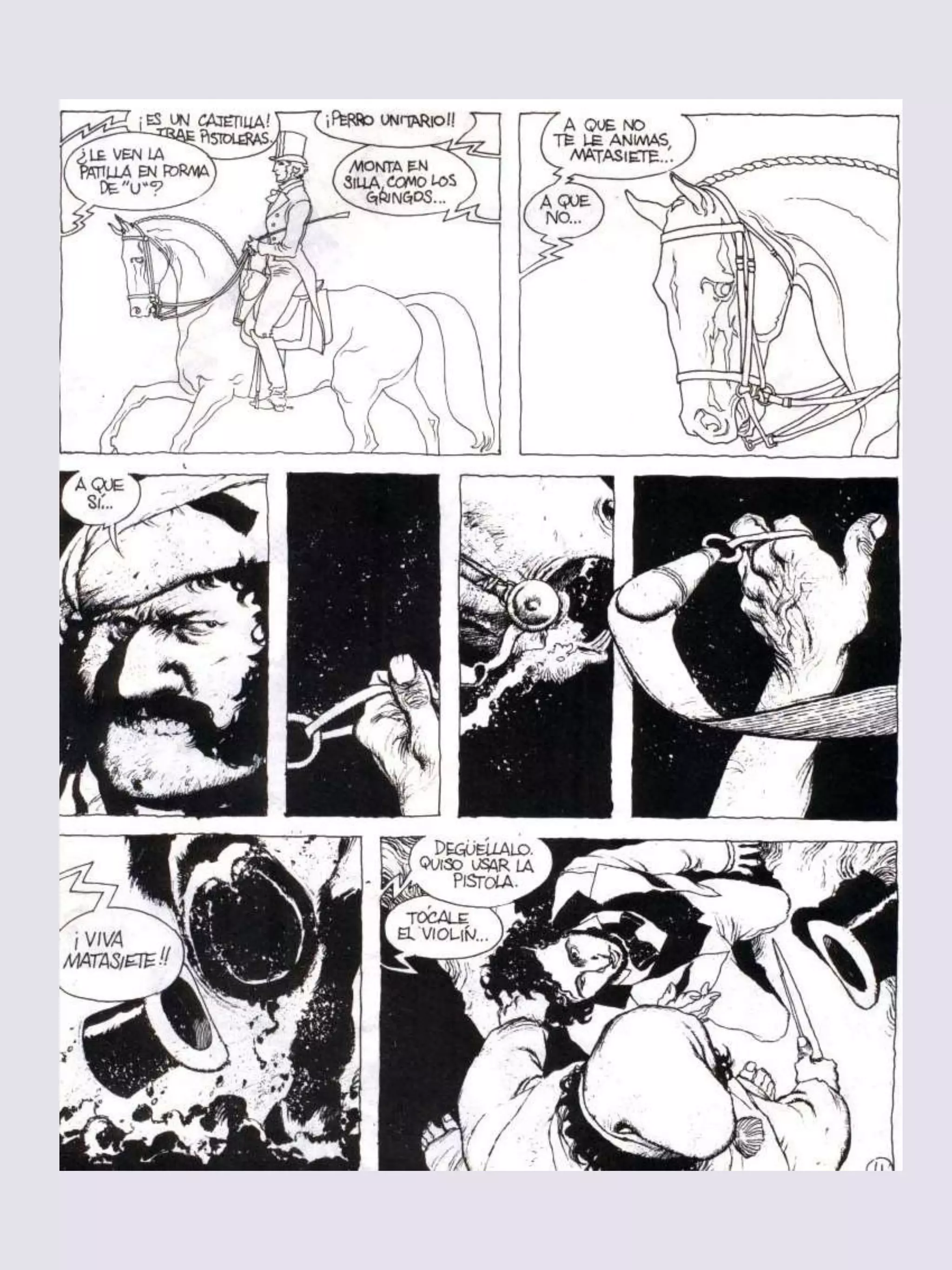 Historieta El Matadero de Enrique Breccia