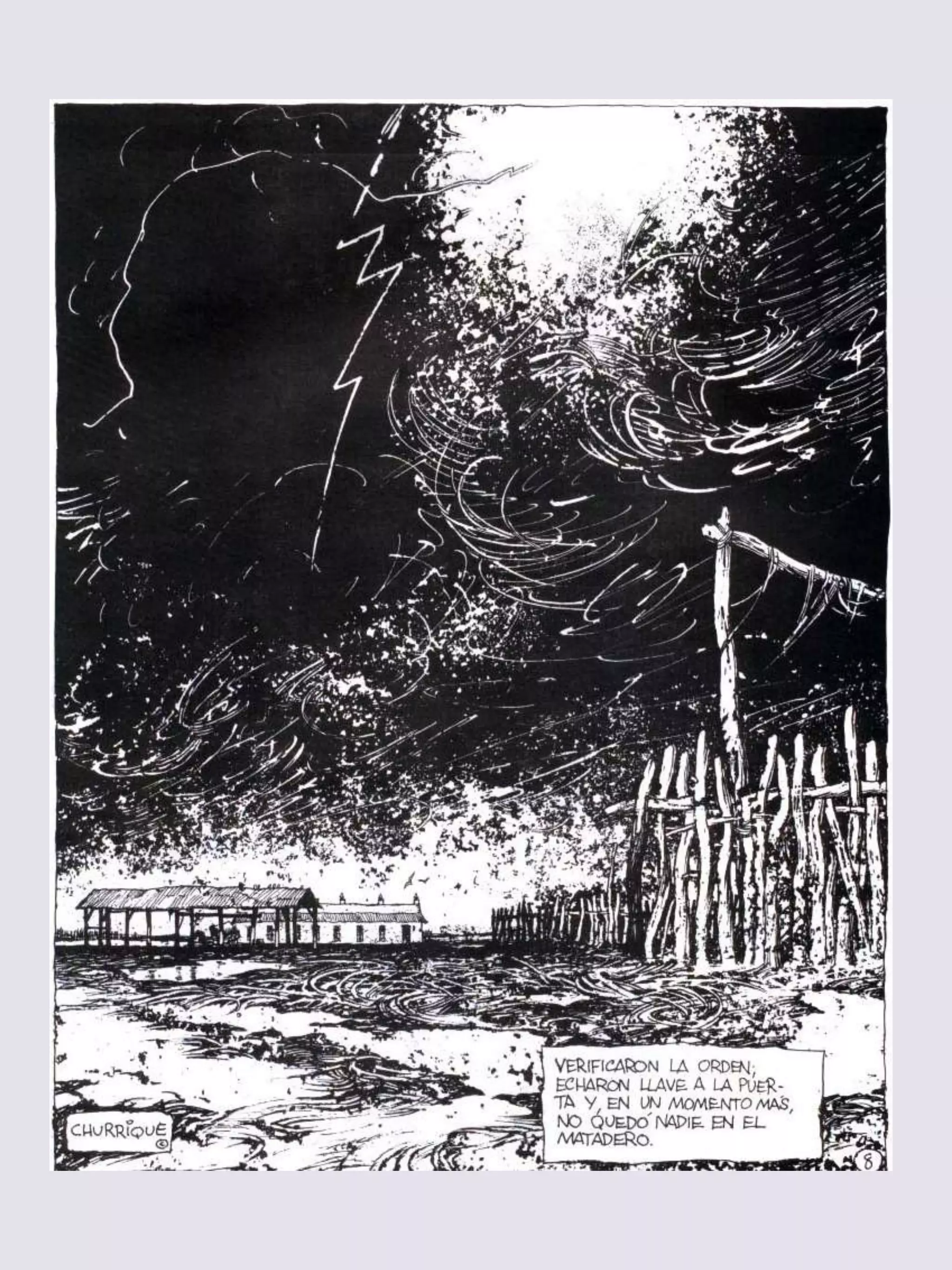 Historieta El Matadero de Enrique Breccia