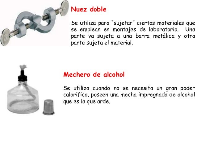 El material de laboratorio