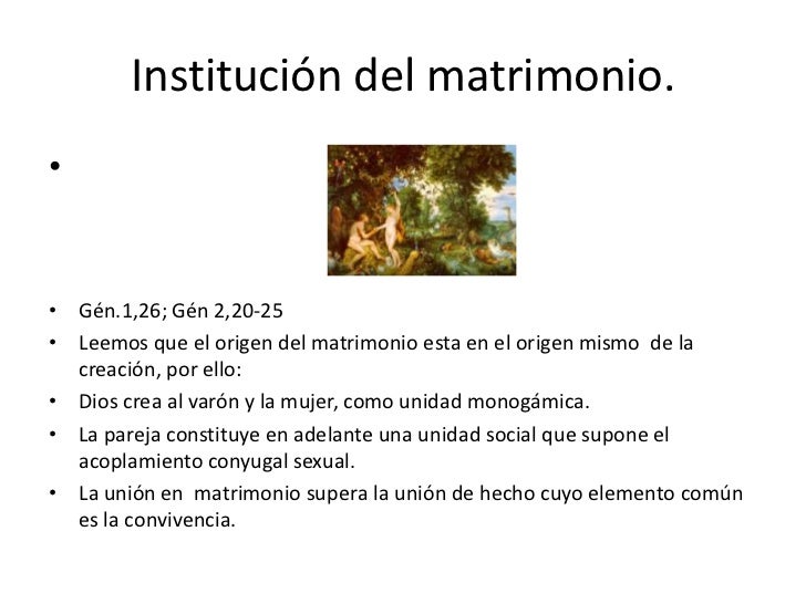 El matrimonio