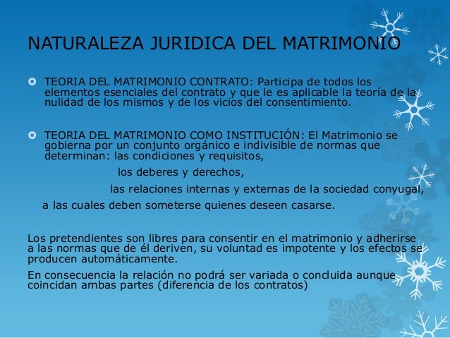 El matrimonio como Acto Juridico