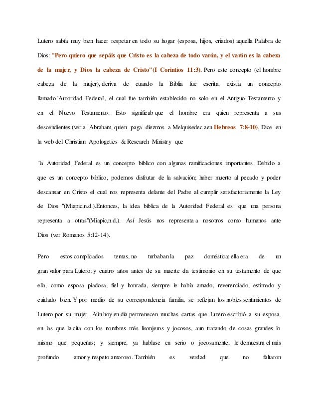 El matrimonio y la vida privada de Lutero