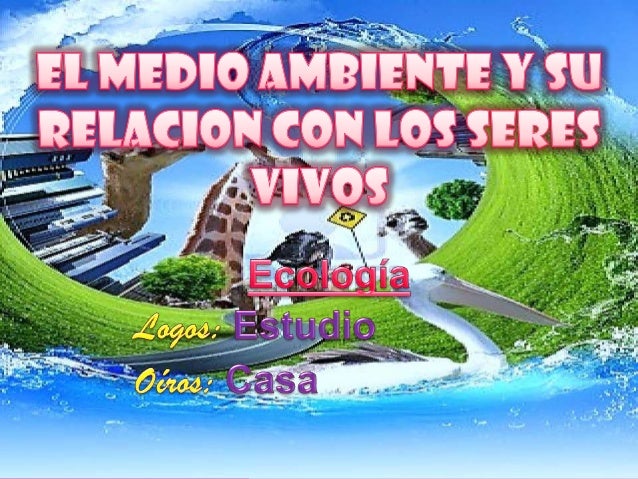 El medio ambiente y su relacion con los seres vivos.