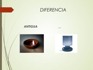 DIFERENCIA
ANTIGUA MODERNA
 
