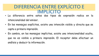 EL MENSAJE IMPLICITO.EL Mensaje explícito PPTEL Mensaje explícito PPT ...