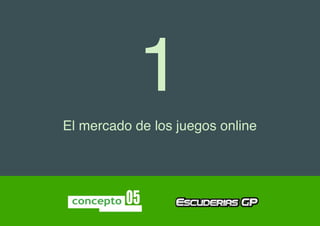 1
El mercado de los juegos online
 