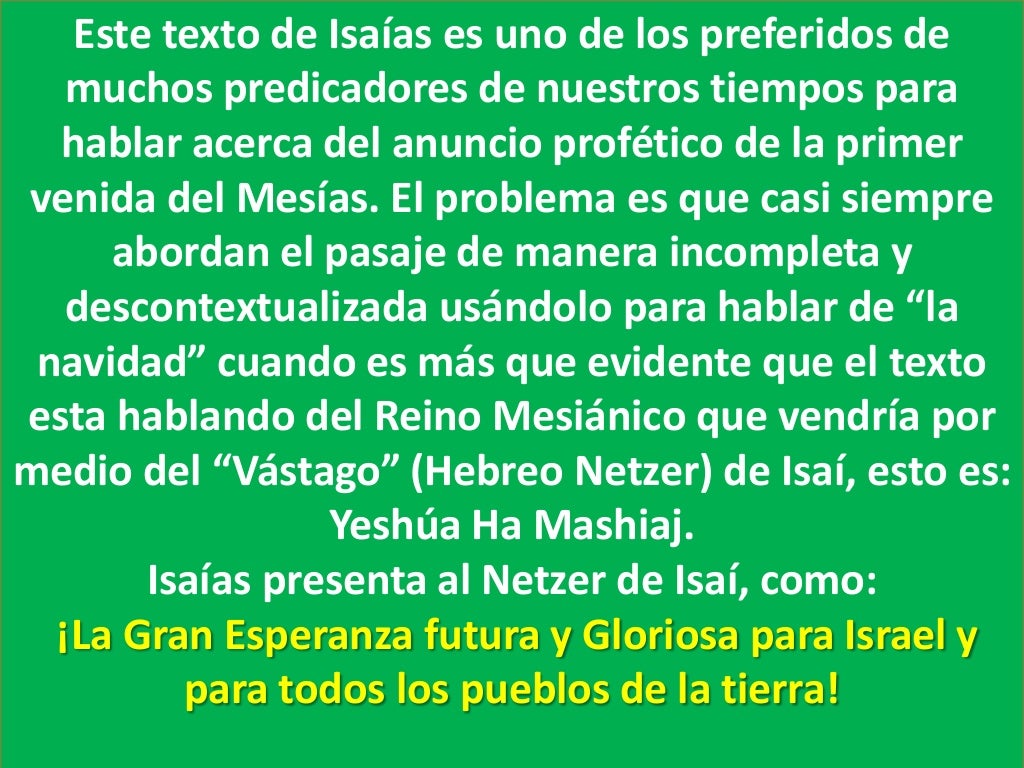 El mesias nuestra esperanza