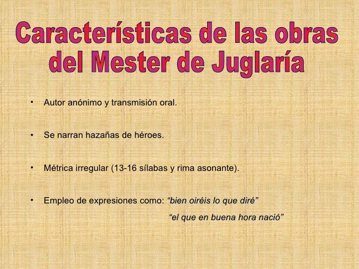 El Mester de Juglaría