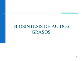 92
BIOSINTESIS DE ÁCIDOS
GRASOS
 