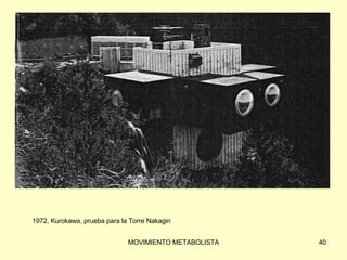 1972, Kurokawa, prueba para la Torre Nakagin 