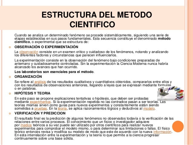 Partes Del Mtodo Cientfico El Método Científico